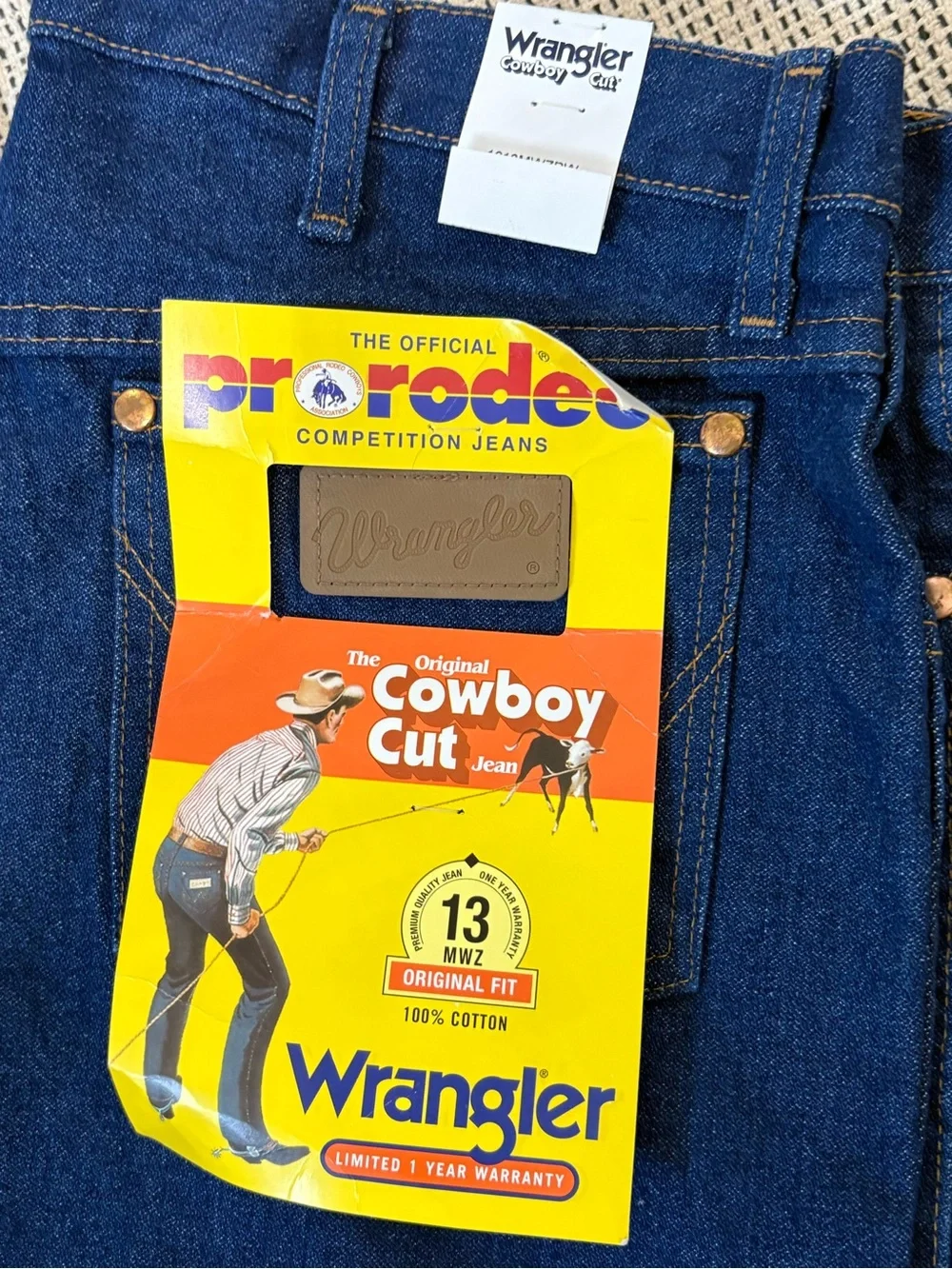 Wrangler Men's Bootcut Jeans - Dark Blue Denim